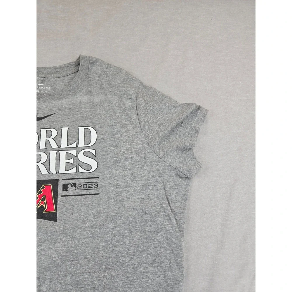 Nike Arizona Diamondbacks 2023‎ World Series Gray Graphic Tee Womens XXL